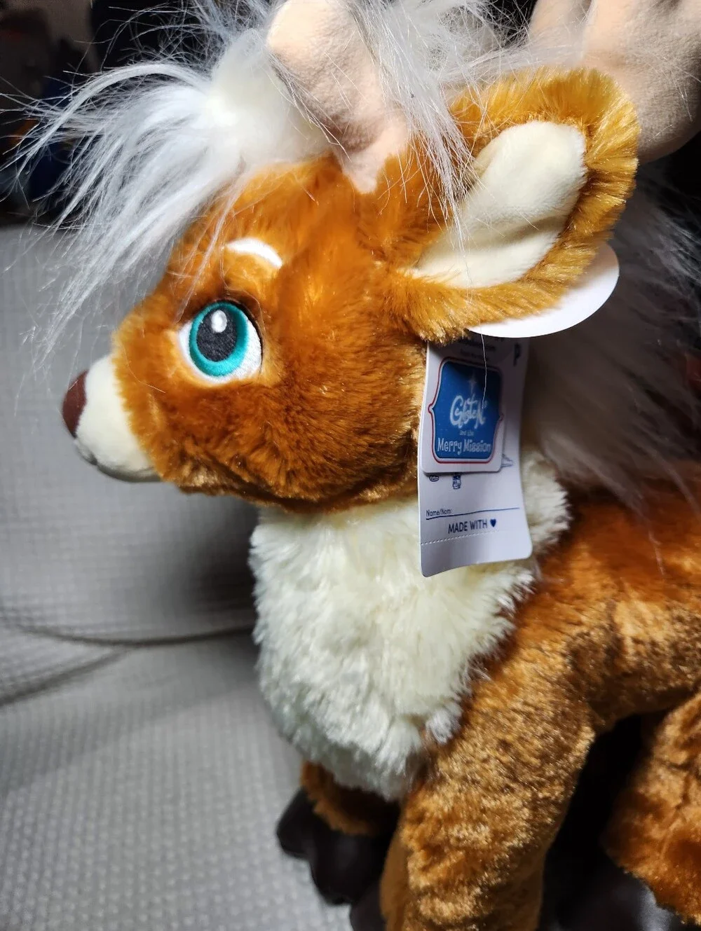 Build-A-Bear Workshop Brown Reindeer Plush - Soft Holiday Stuffed Animal NWT